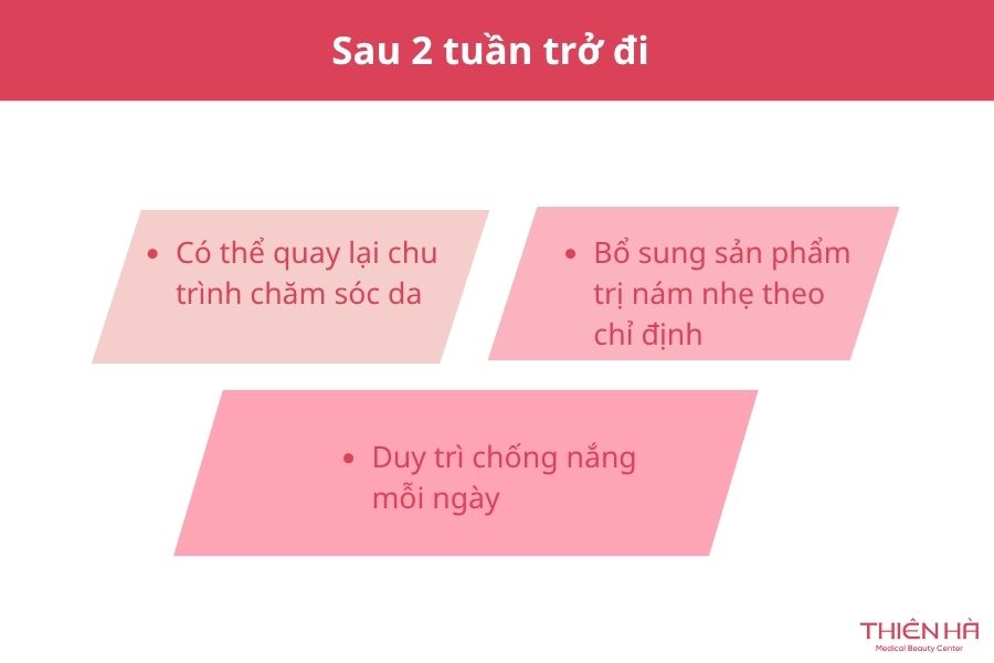 Sau 2 tuần trở đi