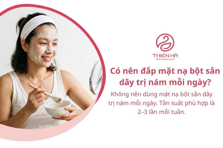 Câu hỏi thường gặp khi đắp mặt nạ bằng bột sắn dây trị nám