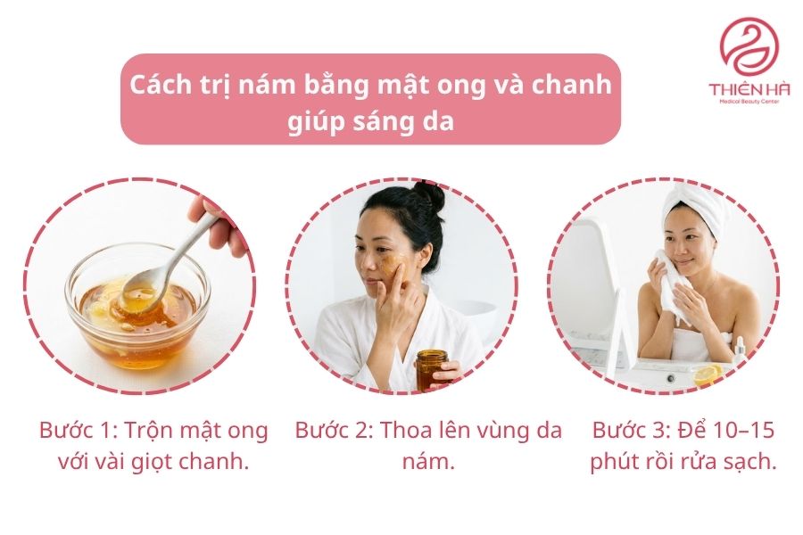 Cách trị nám bằng mật ong và chanh giúp làm sáng da nhanh