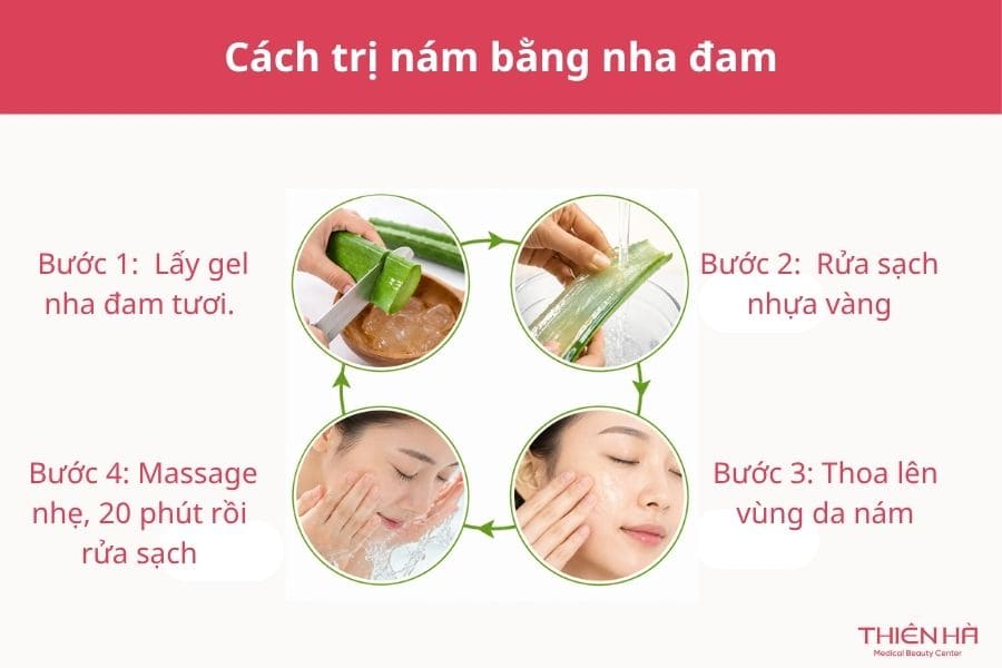 Cách trị nám bằng phương pháp tự nhiên từ nha đam