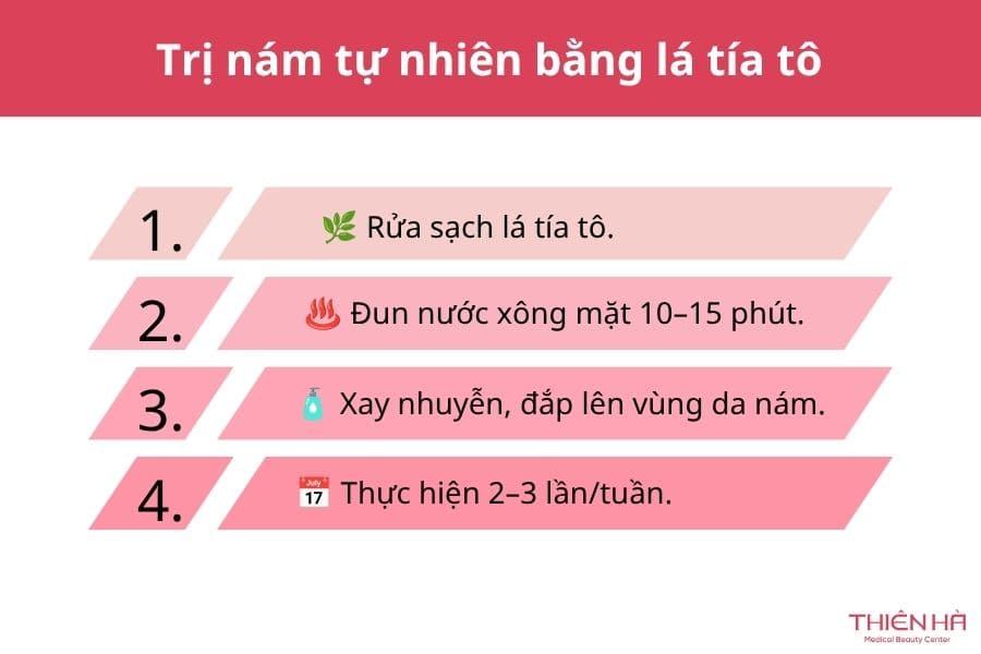 Phương pháp trị nám tự nhiên bằng lá tía tô