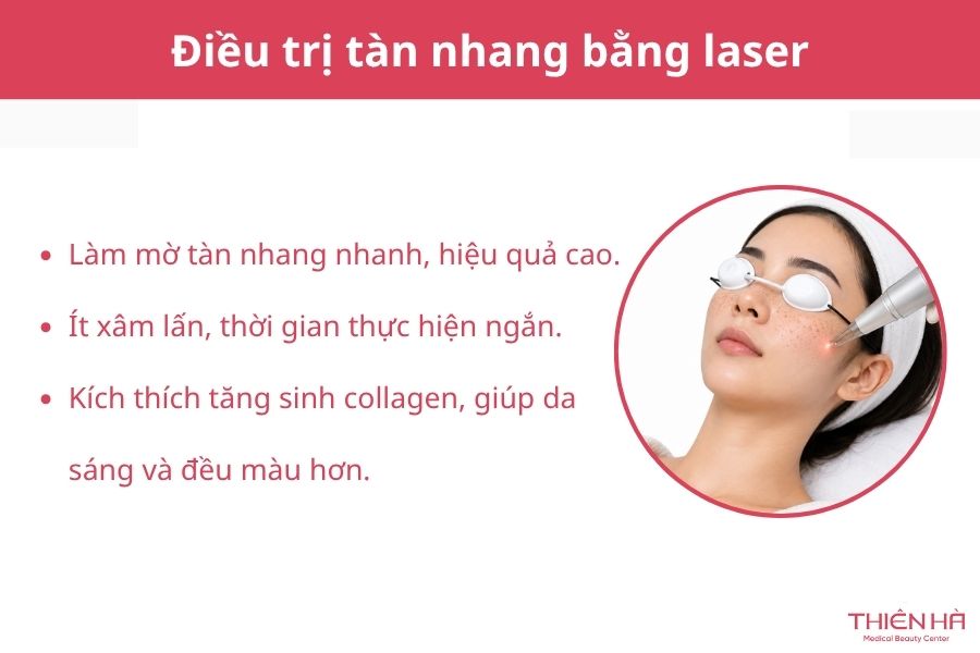 Điều trị tàn nhang bằng laser