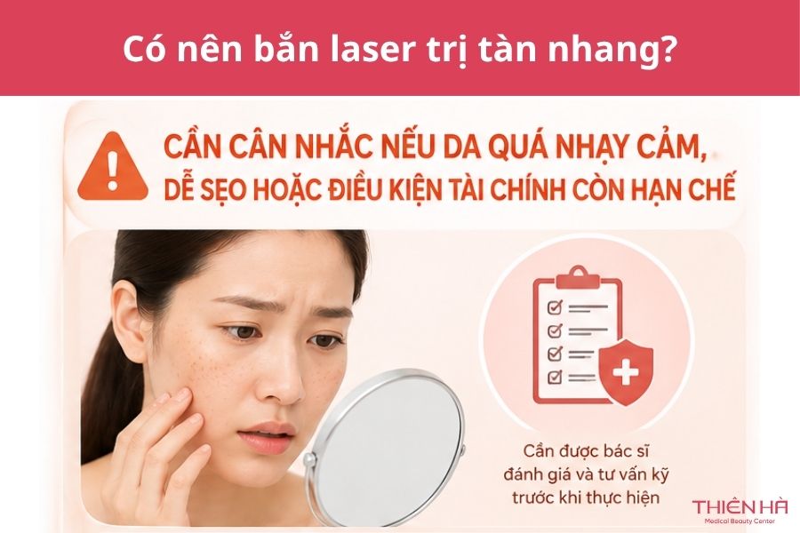 Cần cân nhắc nếu da quá nhạy cảm, dễ sẹo hoặc điều kiện tài chính còn hạn chế