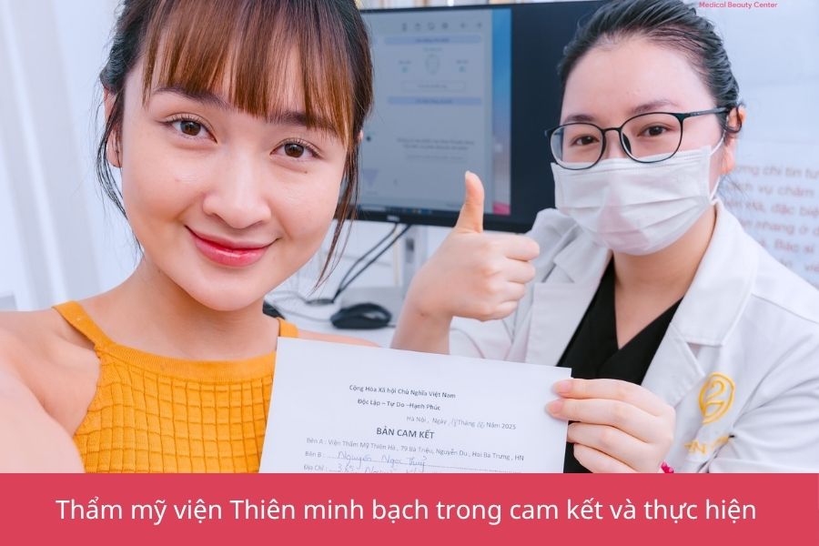Top 5 Công nghệ trẻ hóa da dẫn đầu xu hướng ngành thẩm mỹ 9 Mọi kết quả tại Thẩm mỹ viện Thiên Hà đều được cam kết rõ ràng bằng văn bản, bảo vệ quyền lợi của khách hàng