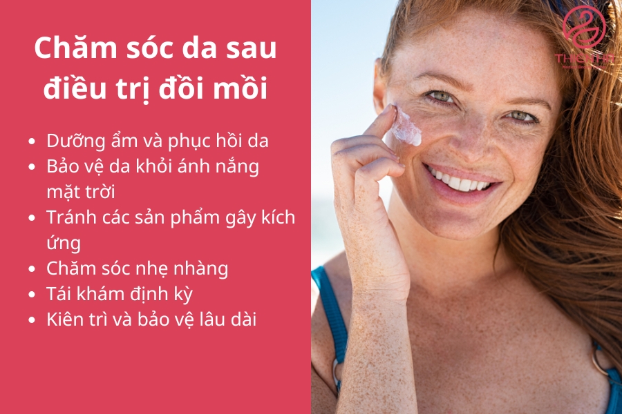 Chăm sóc da cẩn thận sau điều trị đồi mồi luôn là điều được các bác sĩ da liễu khuyến nghị hàng đầu