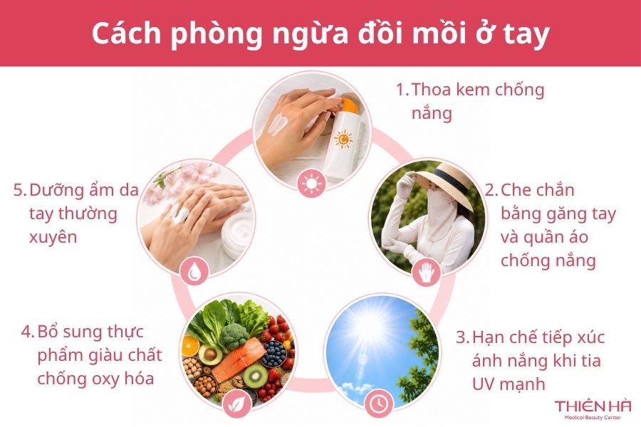 Đồi mồi ở tay: Nguyên nhân, có nguy hiểm không, cách trị 8 Cách phòng ngừa đồi mồi ở tay