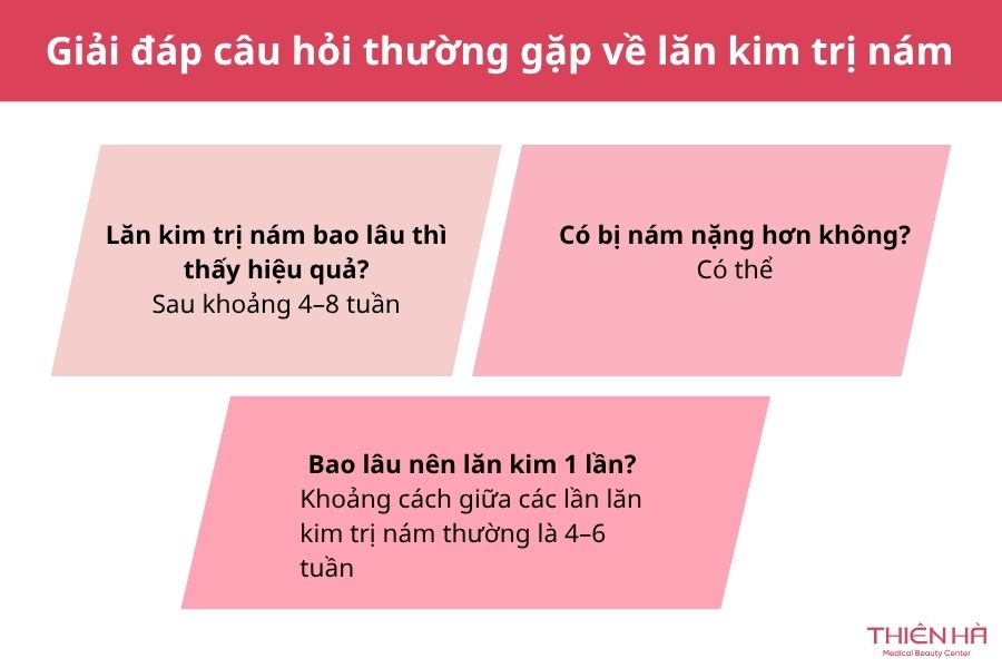 Giải đáp câu hỏi thường gặp về lăn kim trị nám