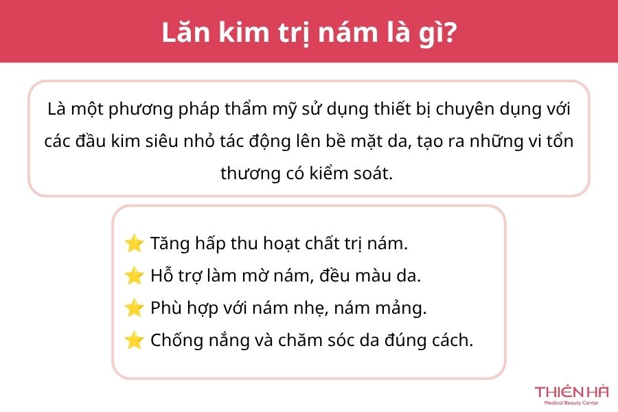 Lăn kim trị nám là gì?