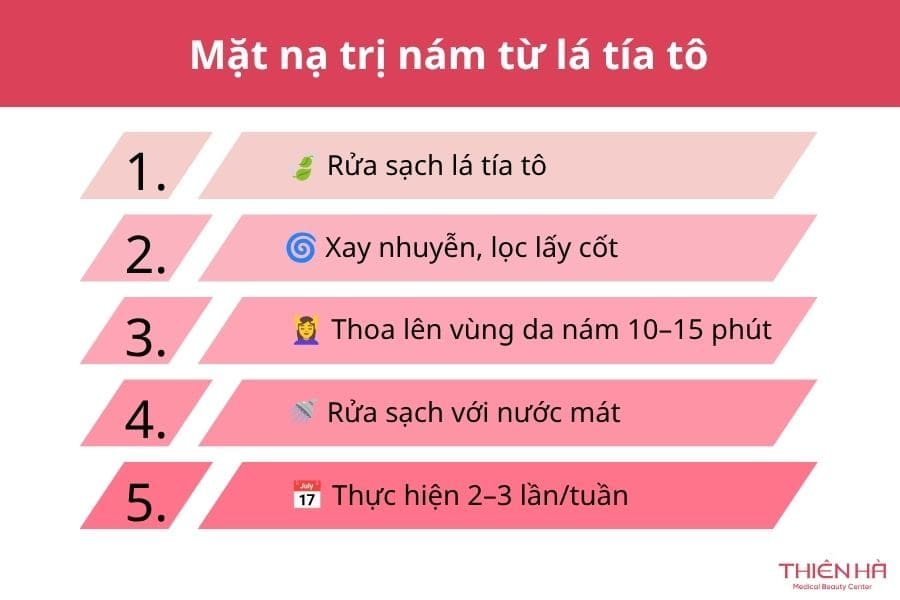 Mặt nạ trị nám tại nhà: Công thức và cách dùng hiệu quả 4 Mặt nạ trị nám từ lá tía tô – mẹo dân gian quen thuộc