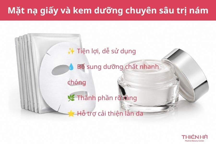 Mặt nạ trị nám tại nhà: Công thức và cách dùng hiệu quả 8 Mặt nạ giấy và kem dưỡng chuyên sâu trị nám
