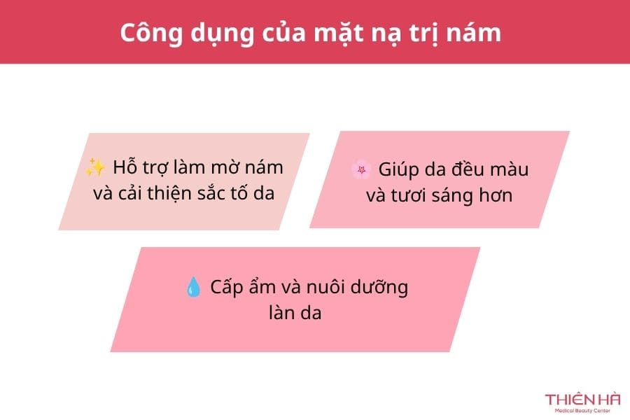 Mặt nạ trị nám tại nhà: Công thức và cách dùng hiệu quả 1 Công dụng của mặt nạ trị nám
