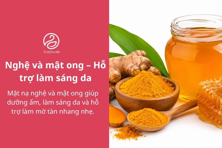 Nghệ và mật ong – Bộ đôi hỗ trợ làm sáng và phục hồi da xỉn màu