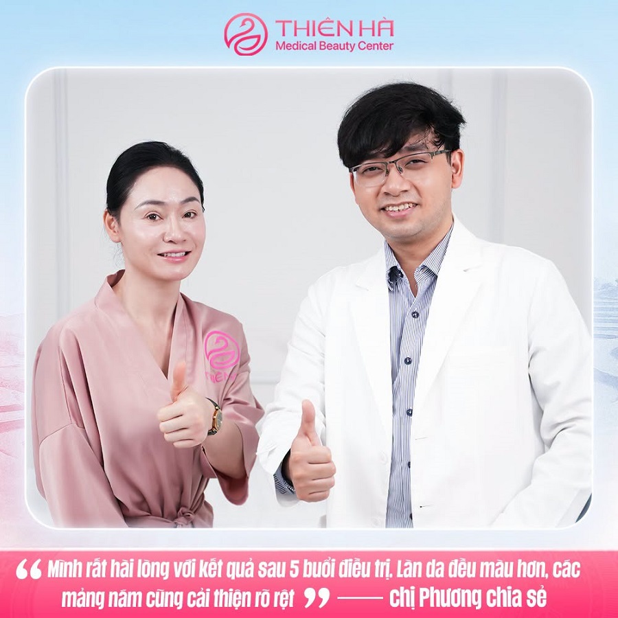 Viện thẩm mỹ Thiên Hà địa chỉ điều trị nám an toàn uy tín tại Hà Nội 