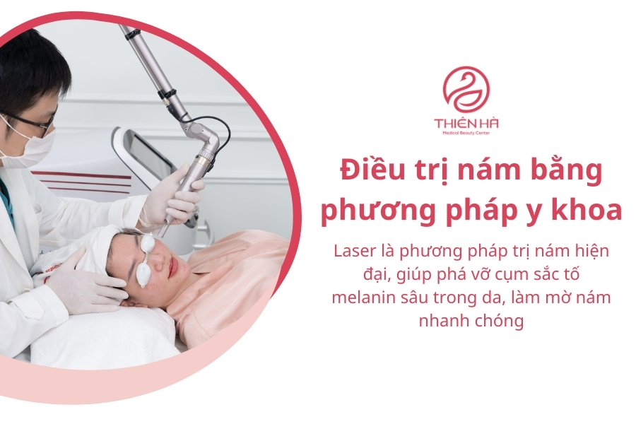 Phương pháp trị nám nội mạch gốc tế bào  tại Thiên Hà là sự kết hợp giữa công nghệ laser cao cấp và tế bào gốc tự thân 