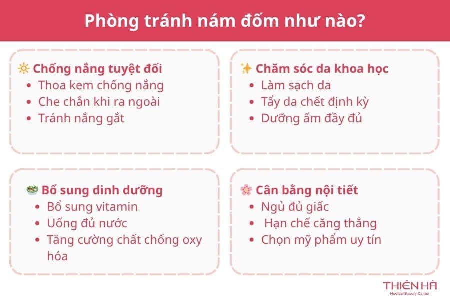 Nám đốm là gì? Nguyên nhân và cách điều trị nám đốm từ A-Z 8 Cách phòng tránh nám đốm