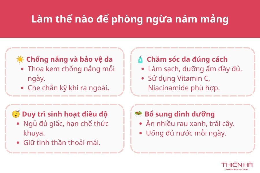 Cách phòng ngừa nám mảng 