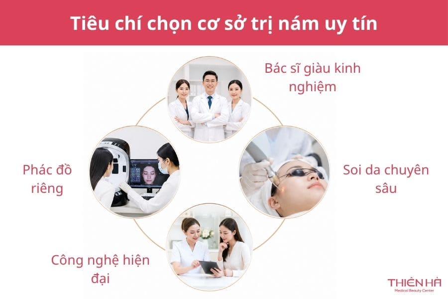 Nám nội tiết là gì? Dấu hiệu và cách điều trị hiệu quả 7 Tiêu chí chọn cơ sở trị nám uy tín