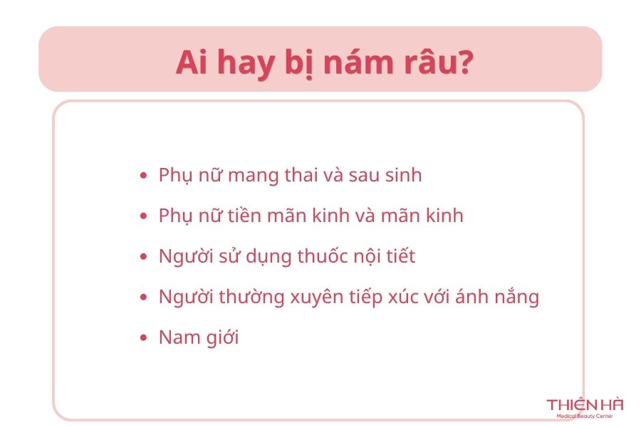 Ai hay bị nám râu?