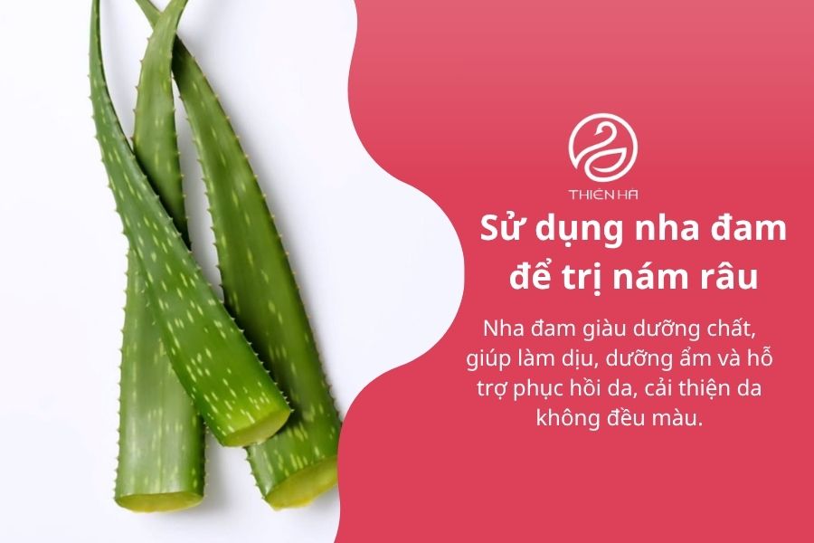Sử dụng nha đam để trị nám râu
