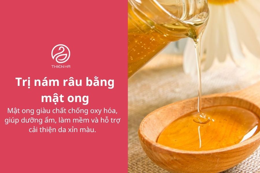 Trị nám râu bằng mật ong