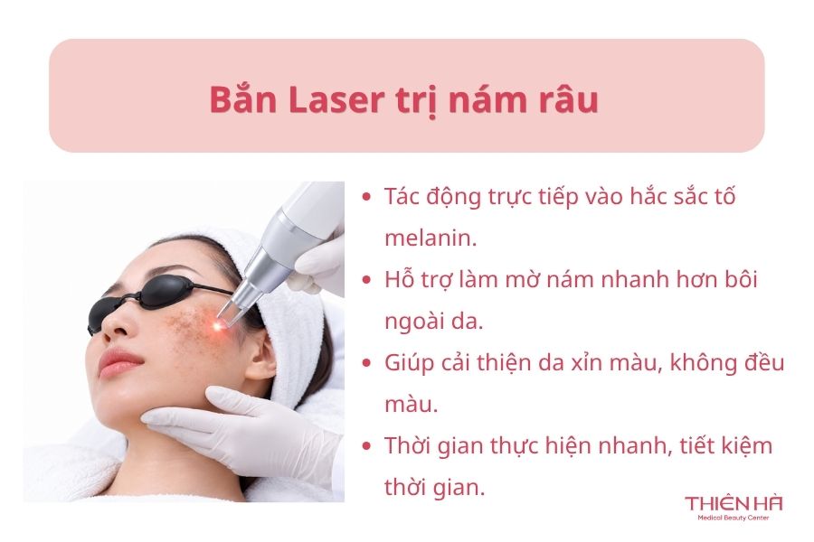 Bắn Laser trị nám râu