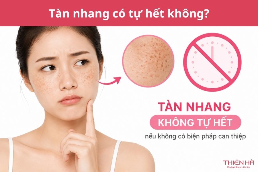 Tàn nhang có tự hết không? 
