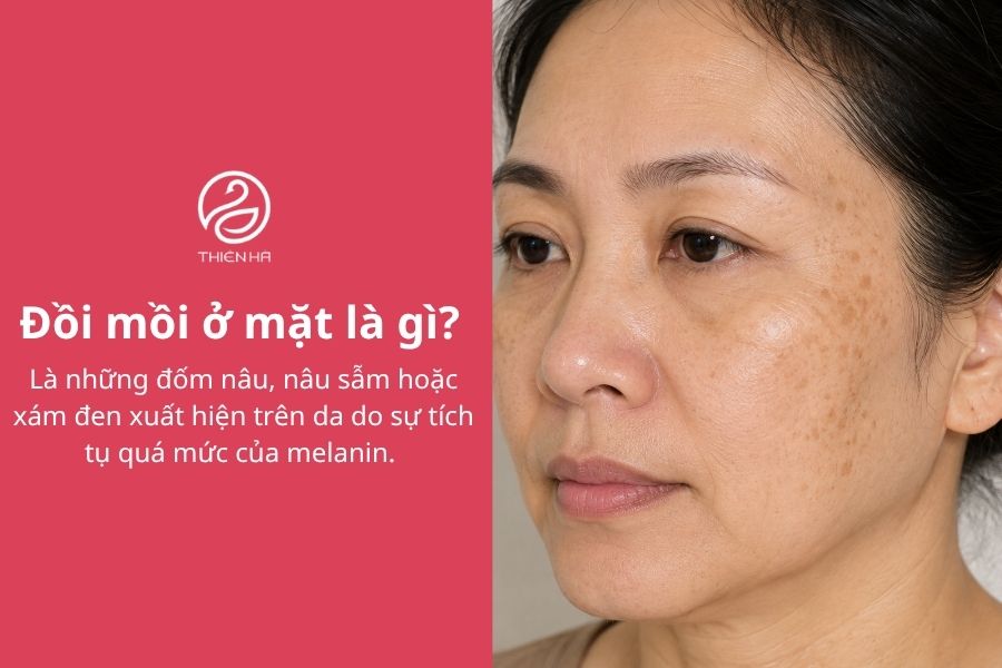 Đồi mồi ở mặt là gì?