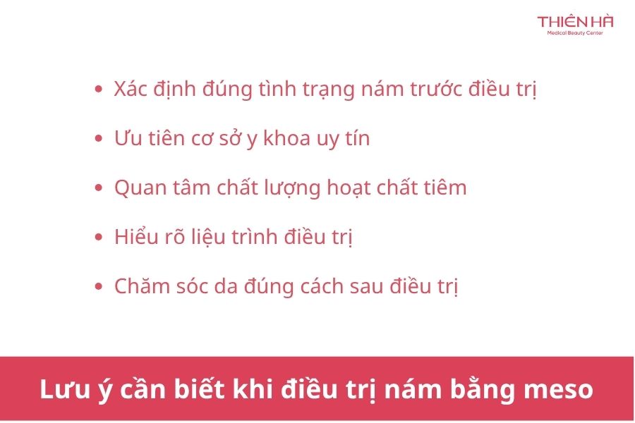 Một số lưu ý cần biết khi lựa chọn điều trị nám bằng meso