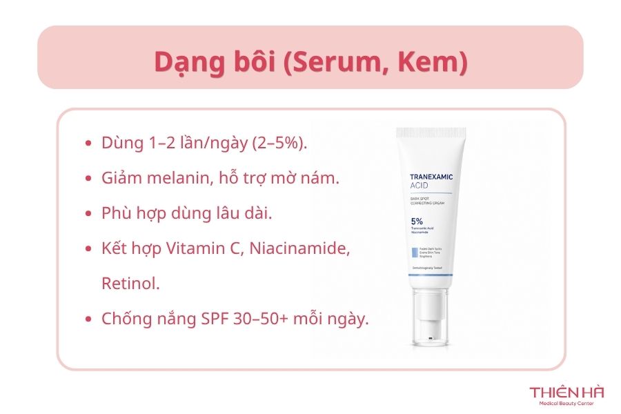 Dạng bôi (Serum, Kem)