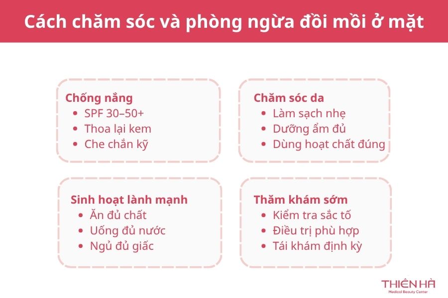 Hướng dẫn trị đồi mồi ở mặt đúng cách, ngừa tái phát hiệu quả 6 Cách chăm sóc và phòng ngừa đồi mồi ở mặt