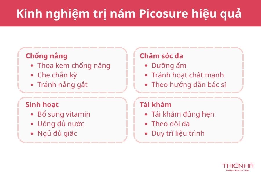 Trị nám bằng công nghệ PicoSure: Ưu nhược điểm và chi phí 6 Kinh nghiệm trị nám PicoSure hiệu quả, tránh tái phát