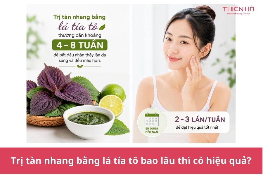 Trị tàn nhang bằng lá tía tô: Hướng dẫn chi tiết dễ làm 6 Trị tàn nhang bằng lá tía tô bao lâu thì có hiệu quả?