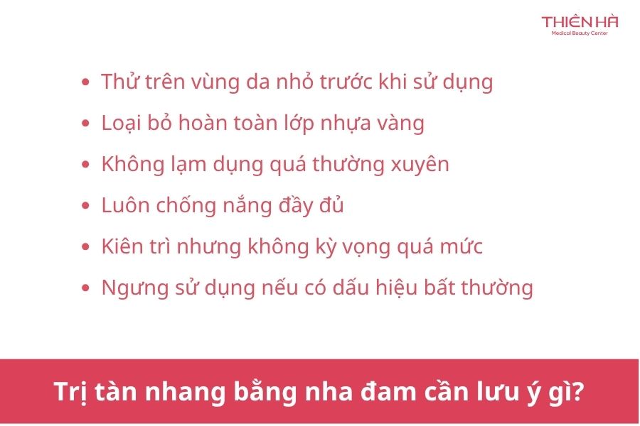 Trị tàn nhang bằng nha đam cần lưu ý gì?