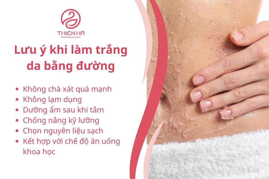 Tuân thủ những lưu ý này sẽ giúp bạn làm trắng da bằng đường hiệu quả, an toàn và duy trì làn da khỏe mạnh dài lâu.