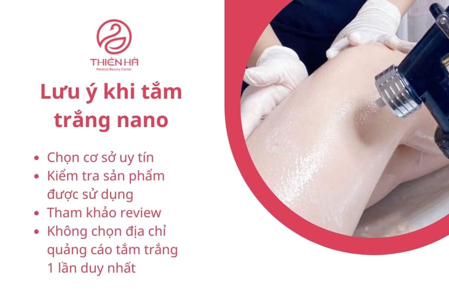 Việc lựa chọn đúng dịch vụ tắm trắng nano không chỉ giúp bạn sở hữu làn da trắng sáng mà còn đảm bảo an toàn và tránh những rủi ro không đáng có. Hãy luôn ưu tiên chất lượng và uy tín để đạt được kết quả như mong muốn.