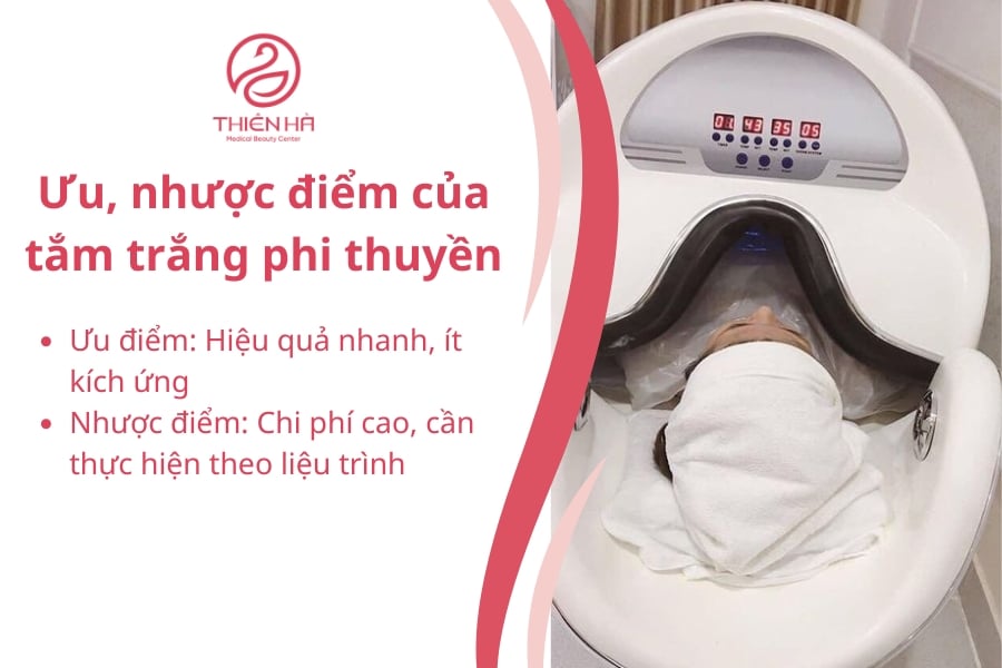 Tắm trắng phi thuyền là một phương pháp làm trắng da hiệu quả và an toàn nếu được thực hiện đúng cách tại một cơ sở uy tín. 