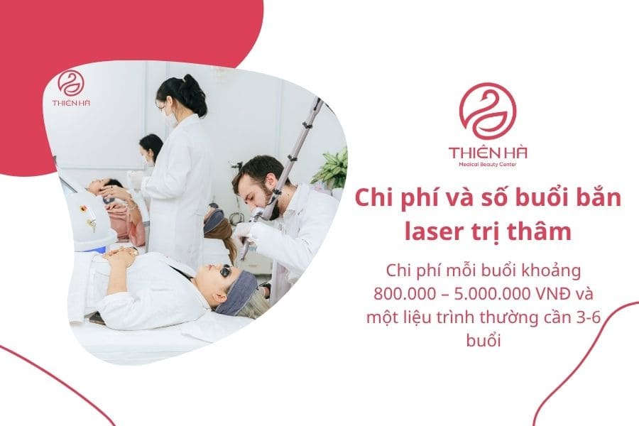 Những điều cần biết về bắn laser trị thâm 6 Chi phí bắn laser trị thâm bao nhiêu tiền? Liệu trình bao nhiêu buổi để đạt hiệu quả tối ưu