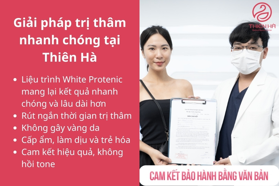 Trị thâm công nghệ cao tại Thiên Hà giúp bạn tiết kiệm nhiều thời gian 