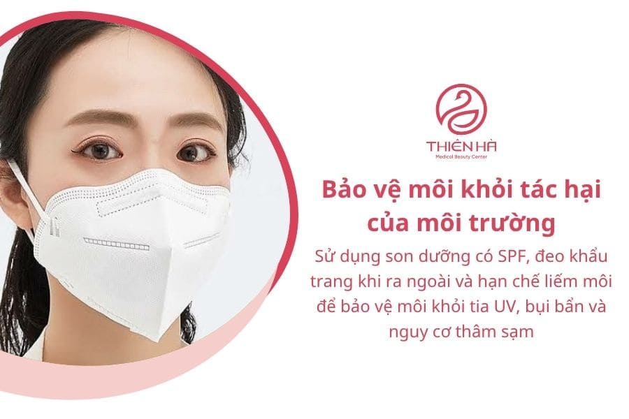 Bảo vệ môi là cách phòng chống thâm môi tốt