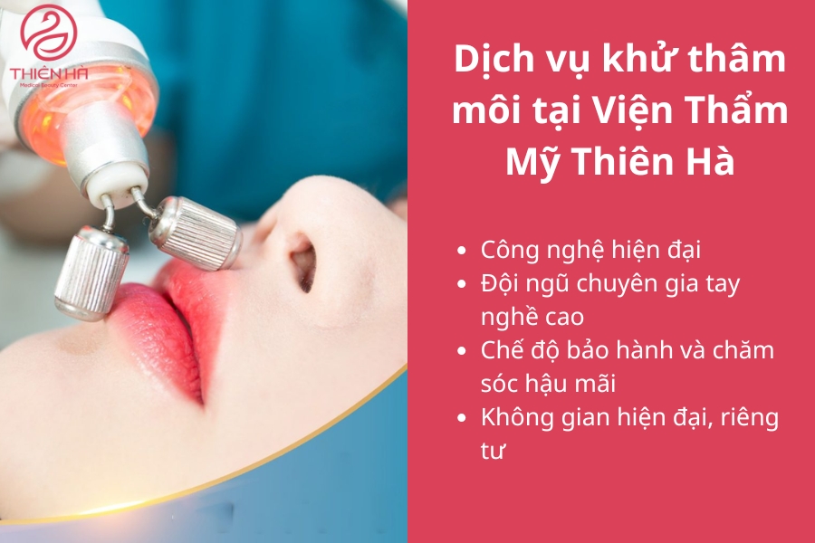 Thiên Hà sở hữu nhiều công nghệ tiên tiến giúp khách hàng lấy lại vẻ đẹp tươi tắn cho đôi môi