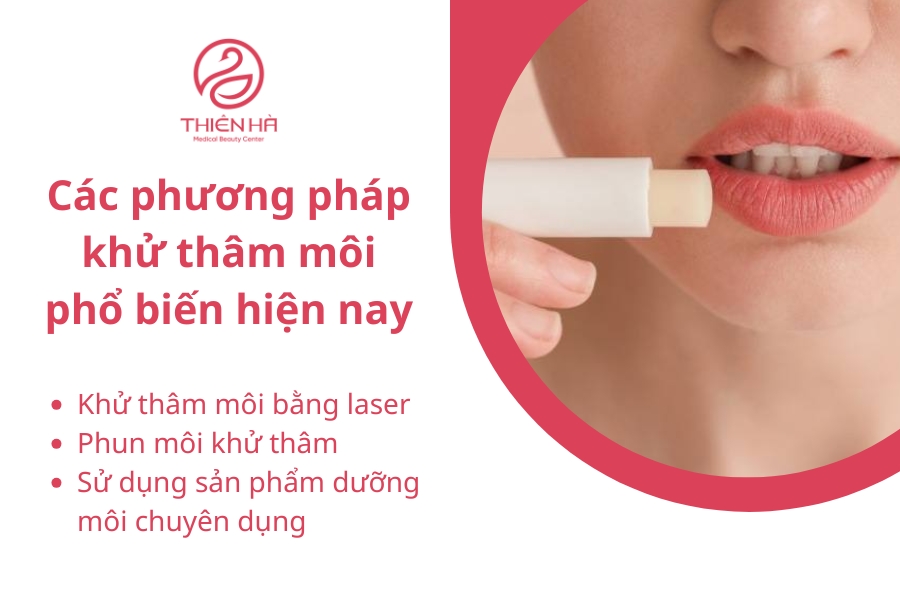 Có nhiều giải pháp khử thâm môi cho khách hàng lựa chọn 