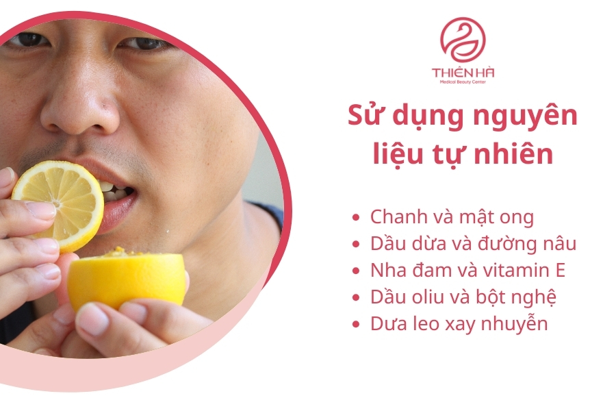 Các nguyên liệu tự nhiên có công dụng khử thâm môi nam 