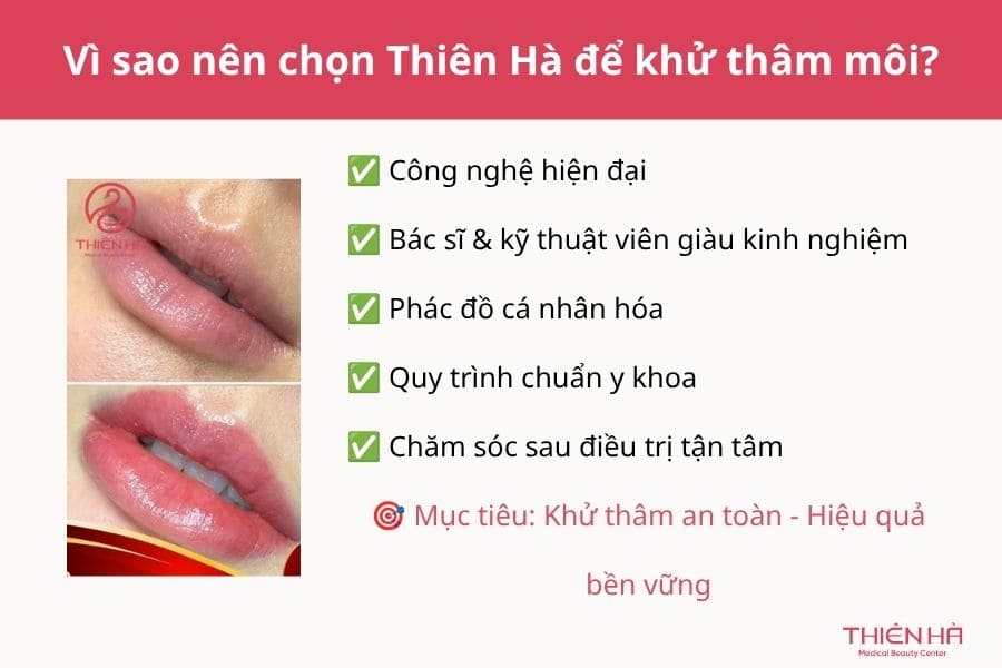 Môi có vết thâm đen: Nguyên nhân và cách khắc phục 7 Thiên Hà sở hữu nhiều công nghệ hiện đại giúp bạn lấy lại đôi môi hồng hào chỉ sau 1 liệu trình