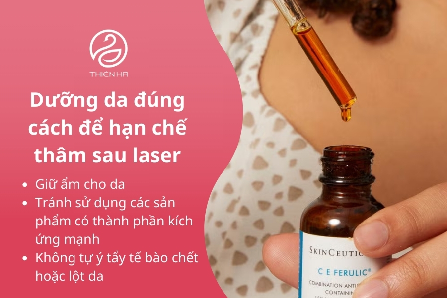 Dưỡng da đầy đủ ngày 2 lần với hoạt chất làm trắng sẽ giúp vết thâm nhanh lành 