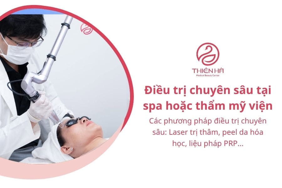Các phương pháp điều trị thâm da tại spa