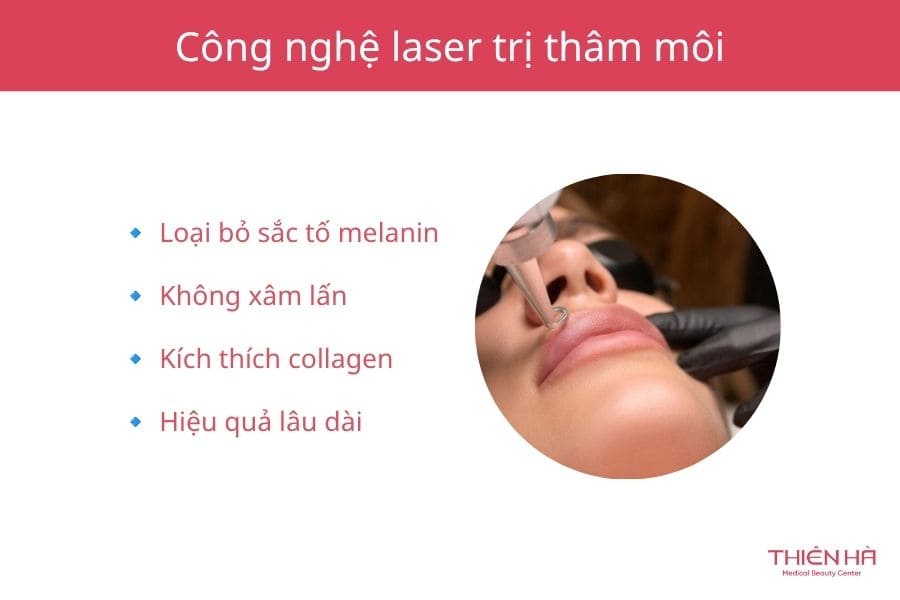 Tại sao môi trên thâm hơn môi dưới? Nguyên nhân, giải pháp 8 Điểm mạnh của công nghệ trị thâm môi tại Thiên Hà