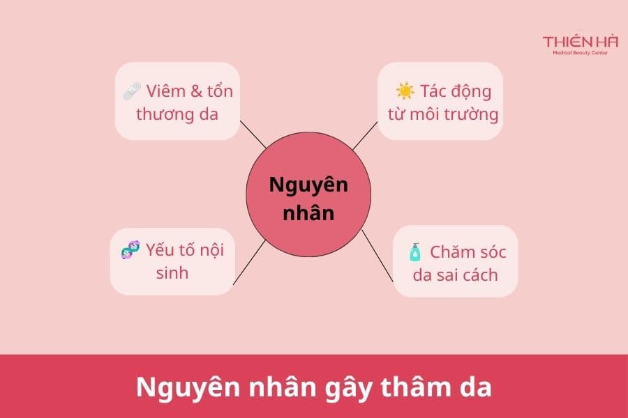 Thâm da là gì? Giải pháp điều trị và cải thiện sắc tố da hiệu quả 2 Nguyên nhân gây thâm da