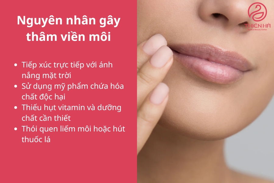 Có nhiều nguyên nhân tác động trực tiếp đến sắc tố môi