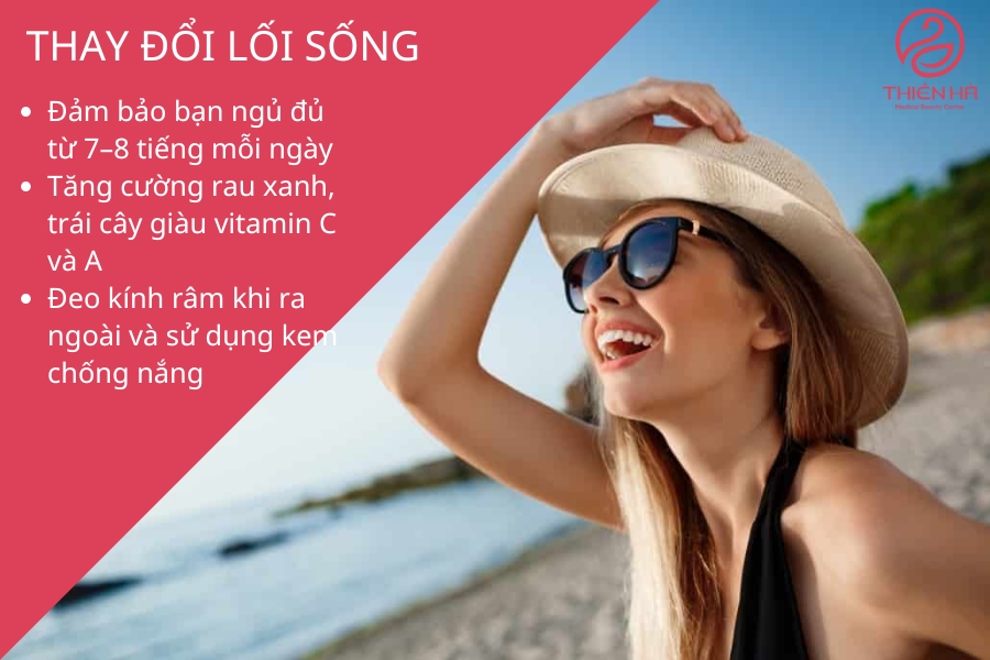 Đây là những thói quen đơn giản nhưng cực kỳ hiệu quả để phòng ngừa và giảm thâm mắt lâu dài.