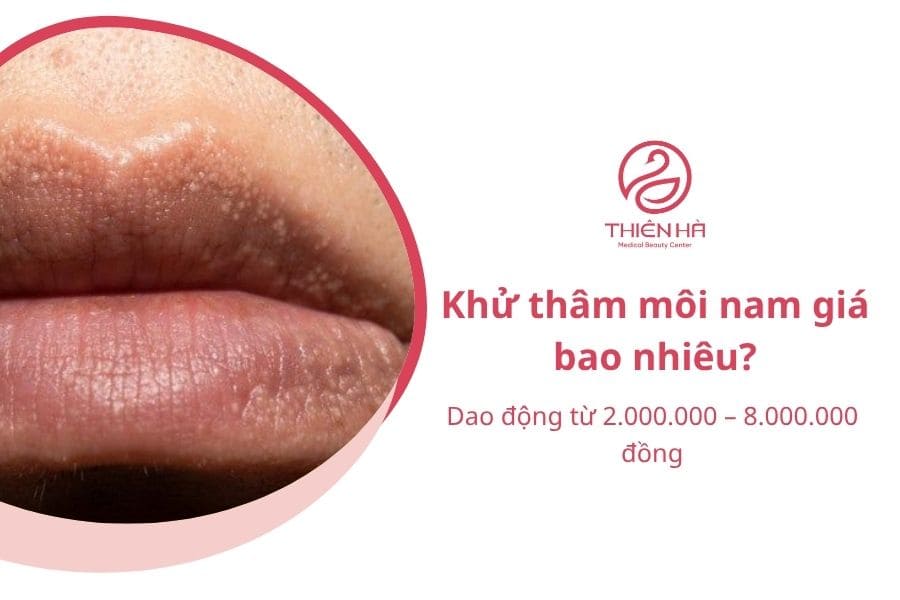 Trên thực tế, mức giá khử thâm môi giữa nam và nữ không có sự khác biệt 